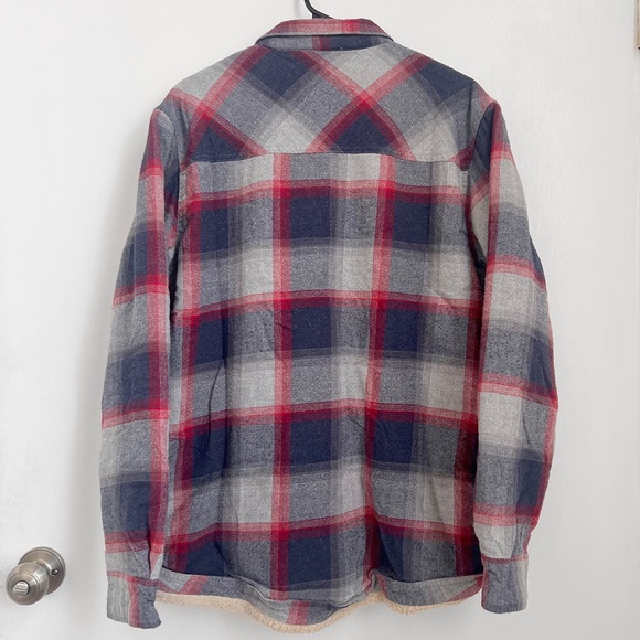 Dravus Plaid Button Down Jacket Fleece Lined Size Large - Picture 3 of 3